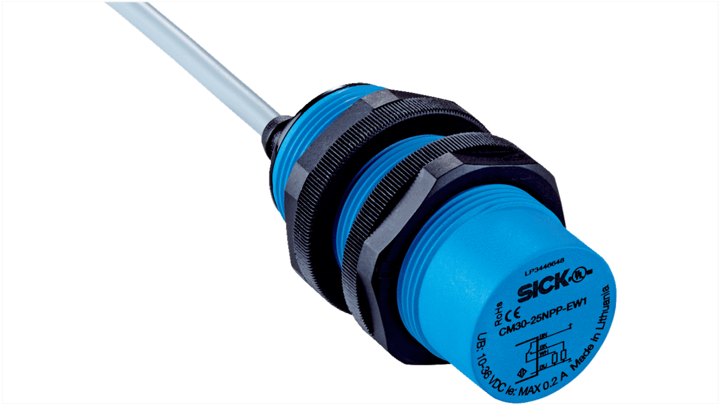 Rs-Online Sensore di prossimità Cilindro filettato SICK M30 rilevamento 25 mm 10 → 30 V c.c