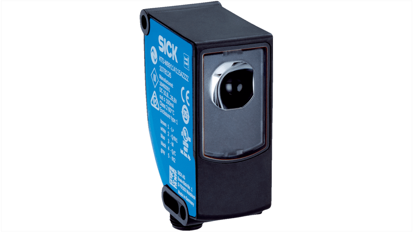 SICK Contrast Sensors 13 mm, , NPN, PNP, 100 mA, 10 → 30 V dc, IP67