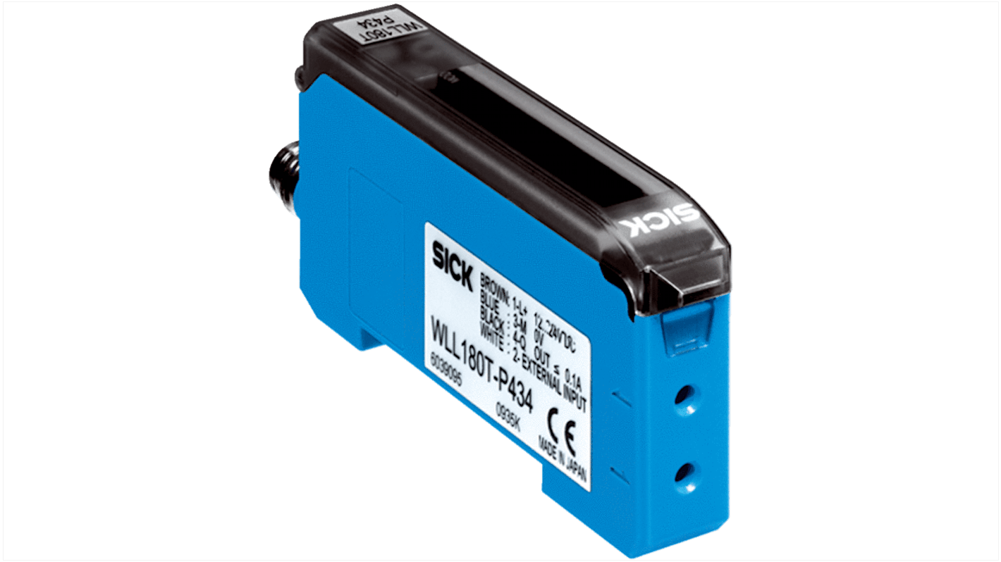 SICK Glass, Plastic Fibre Optic Sensor 0 to 1400 (Proximity System) mm, 0 → 18000 (Through-Beam System) mm, PNP