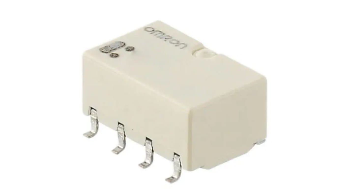Omron HFD2 Signalrelais SMD Printrelais, 3V dc Spule, 2-poliger Wechsler, 1A, 125V ac / 60V dc, SMD