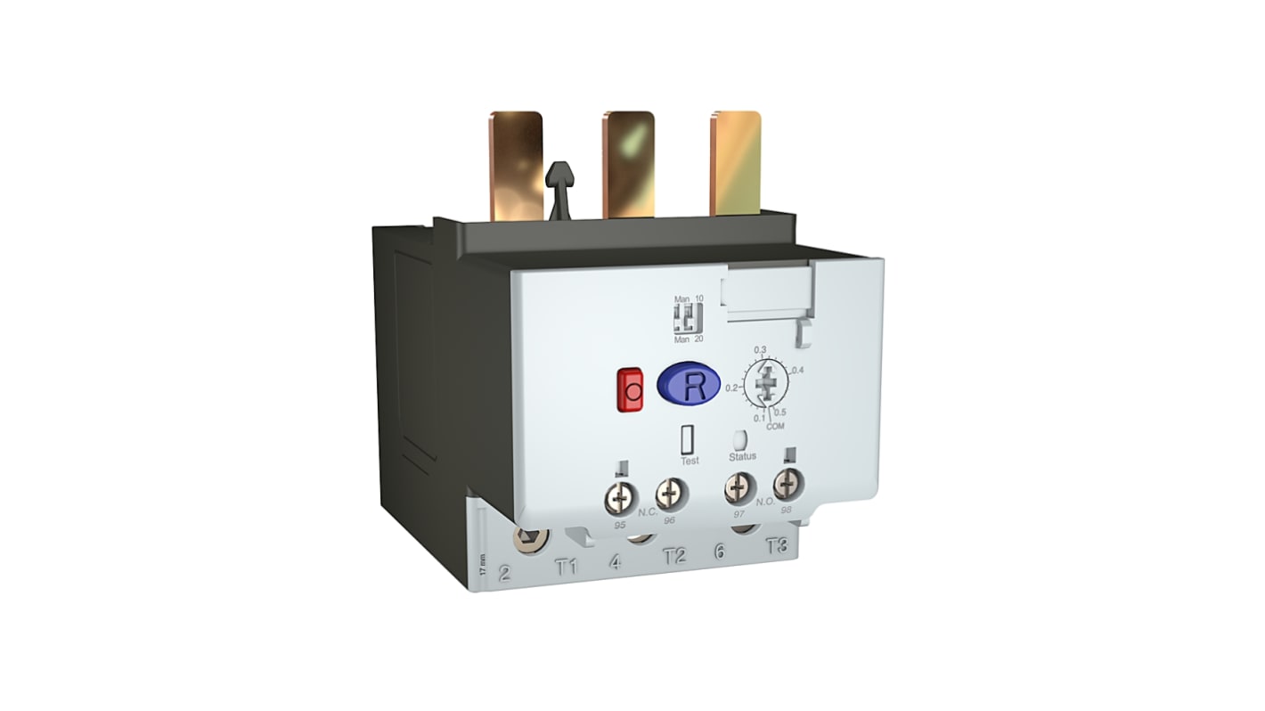 Allen Bradley Overload Relay 1NC + 1NO, 20 → 100 A F.L.C, 1 A Contact Rating, 3P, Bulletin