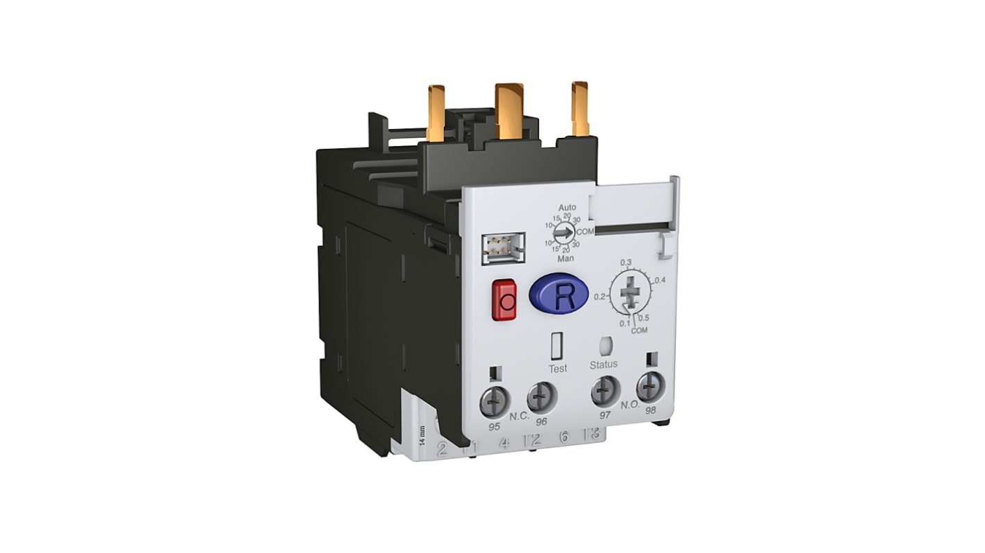 Allen Bradley Overload Relay 1NC + 1NO, 5.4 → 27 A F.L.C, 27 A Contact Rating, 3P, Bulletin
