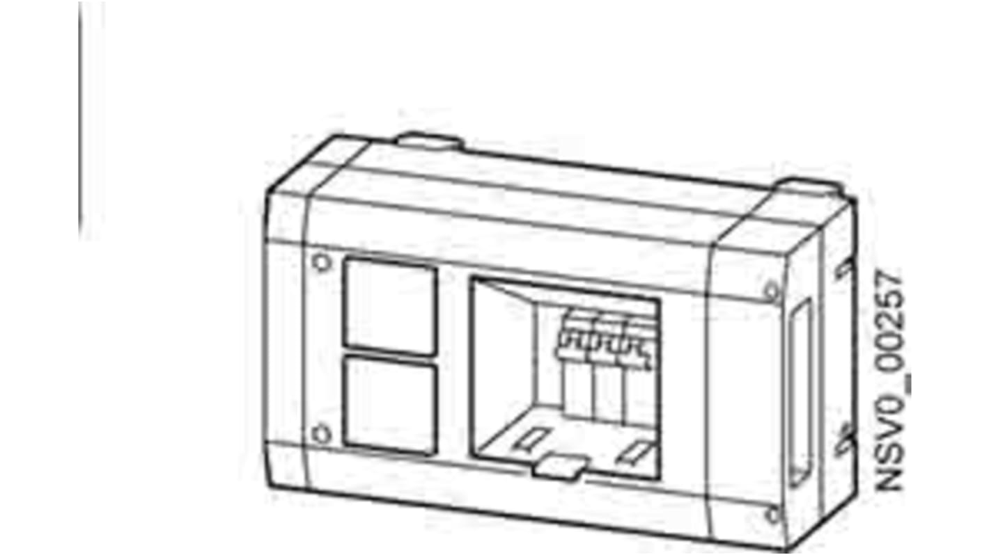 Unité de dérivation pour gaine électrique de jeu de barres Siemens 265 x 160 x 137mm, série BD01