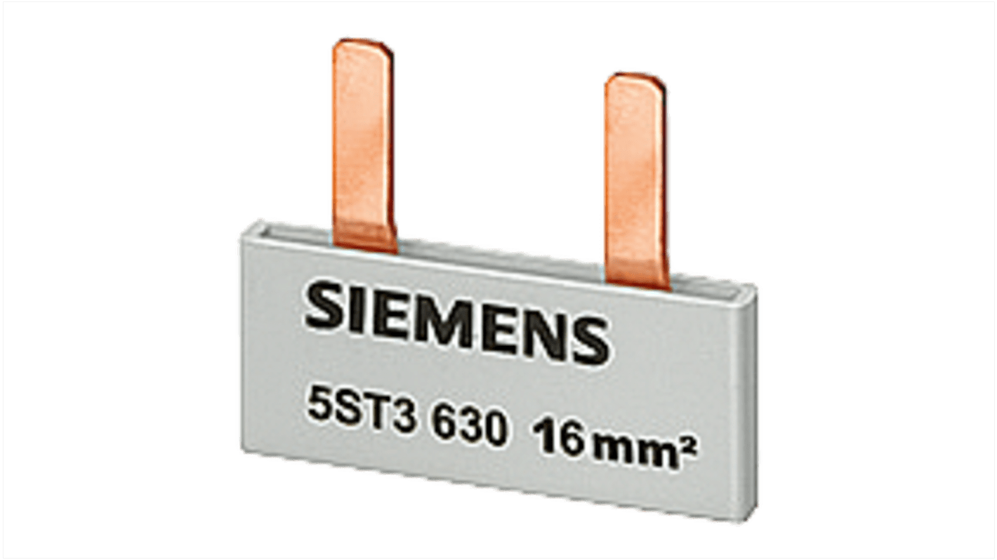 Siemens 5ST Sammelschiene, 1 -phasig 80A, Kupfer, 18mm Raster, SENTRON Reihe