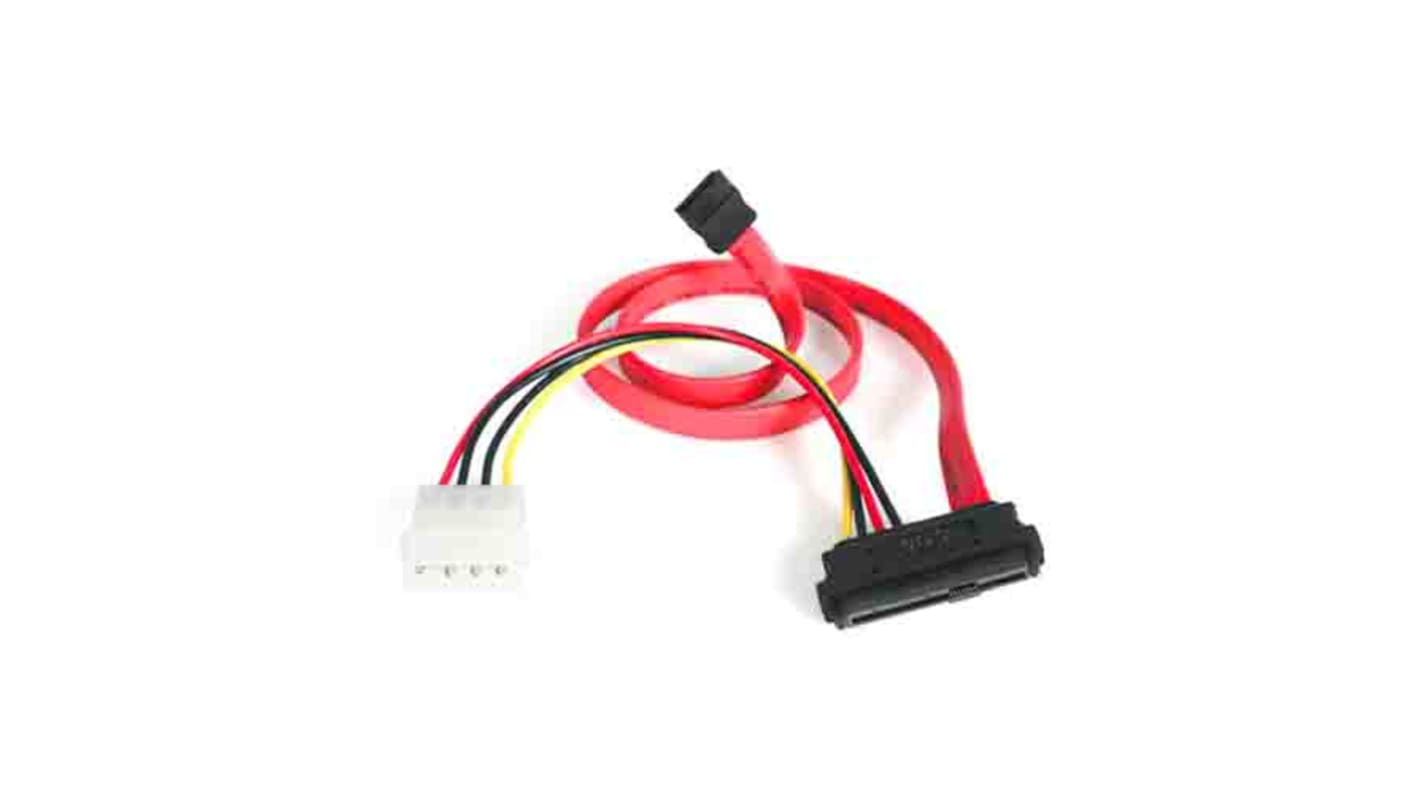 StarTech.com Female SATA Data to Female; Male LP4; SFF-8482  Cable, 457.2mm