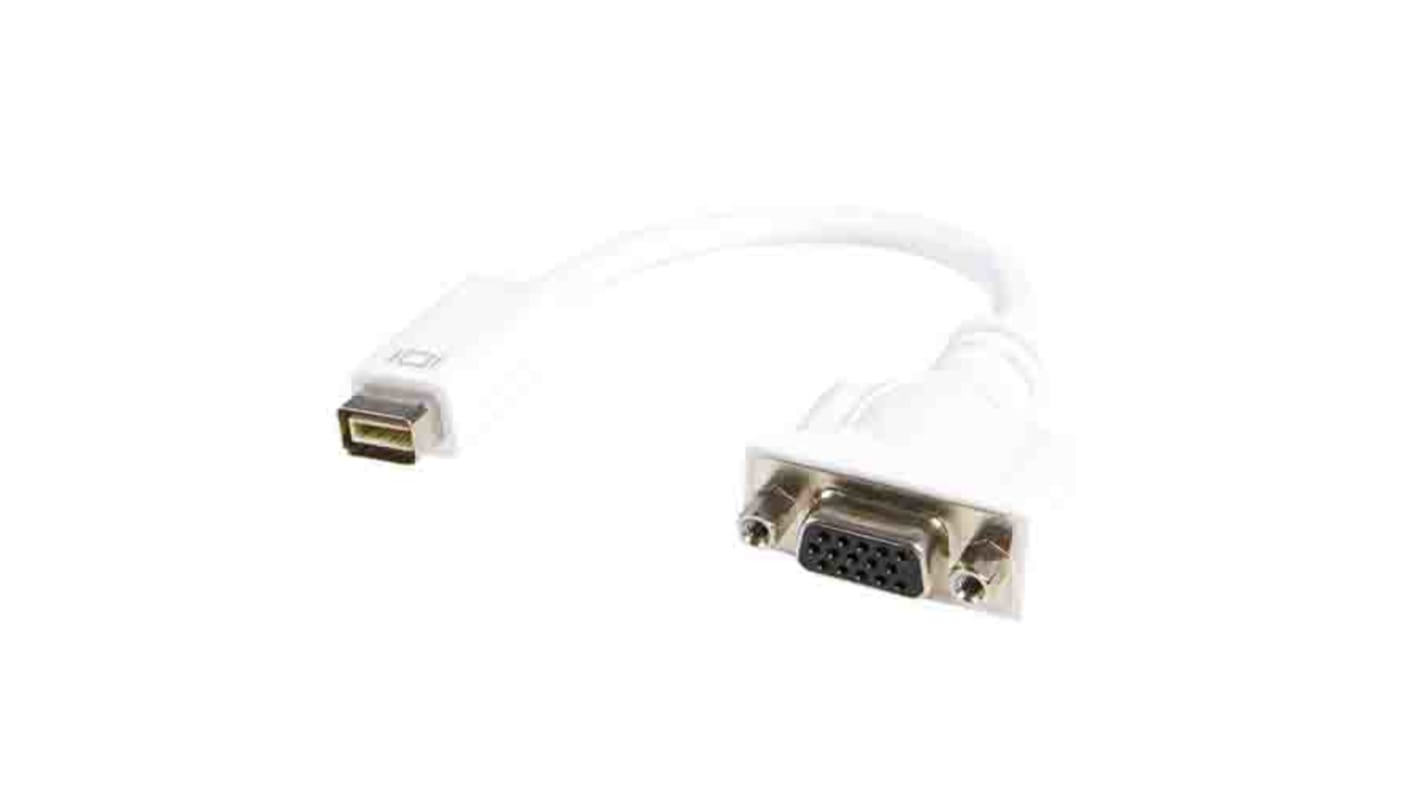 StarTech.com DVI-Kabel - Stecker B VGA - Buchse, 200mm PVC Weiß