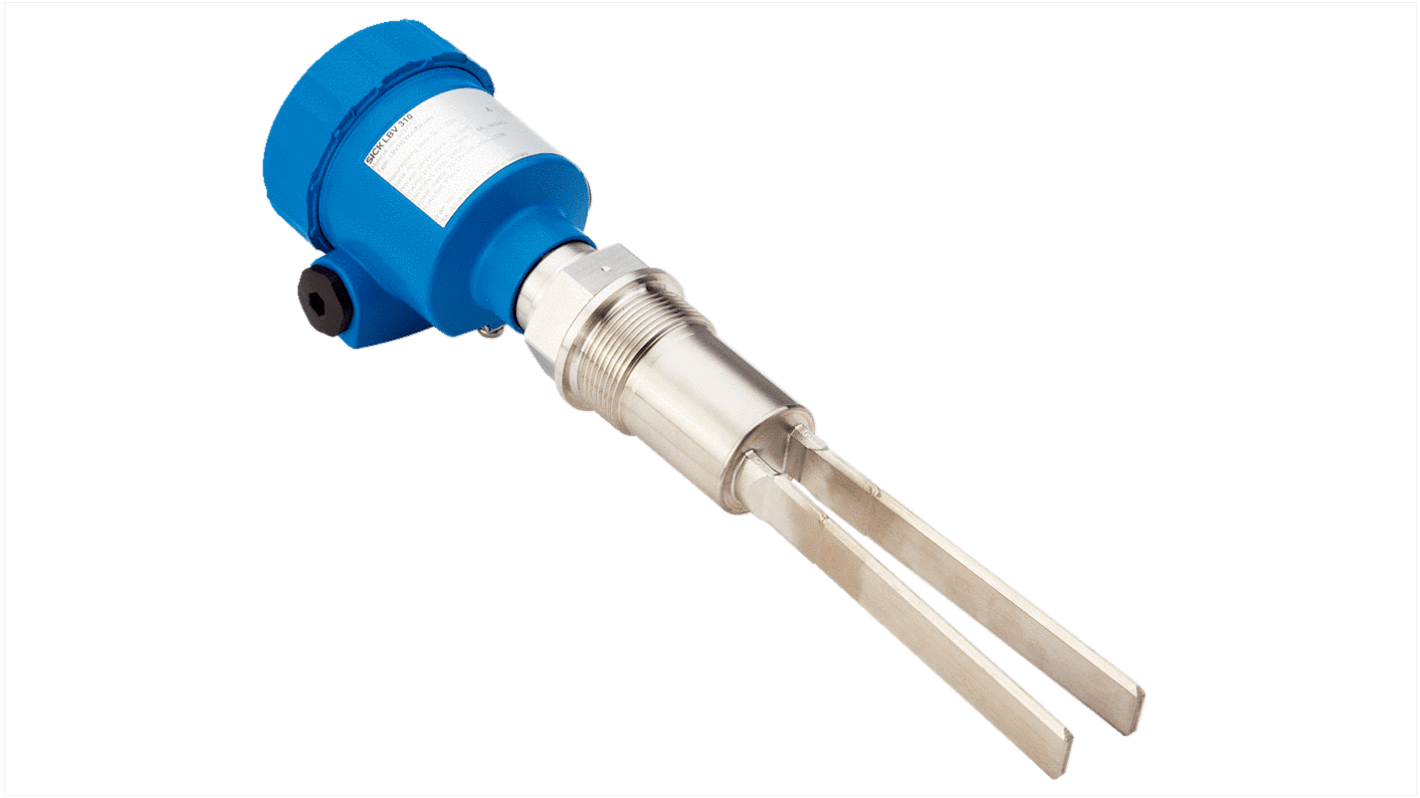 Sick LBV310 Series Vibrating Level Switch Vibrating Level Switch, Vertical/Horizontal G1 1/2 Thread, Plastic, Stainless