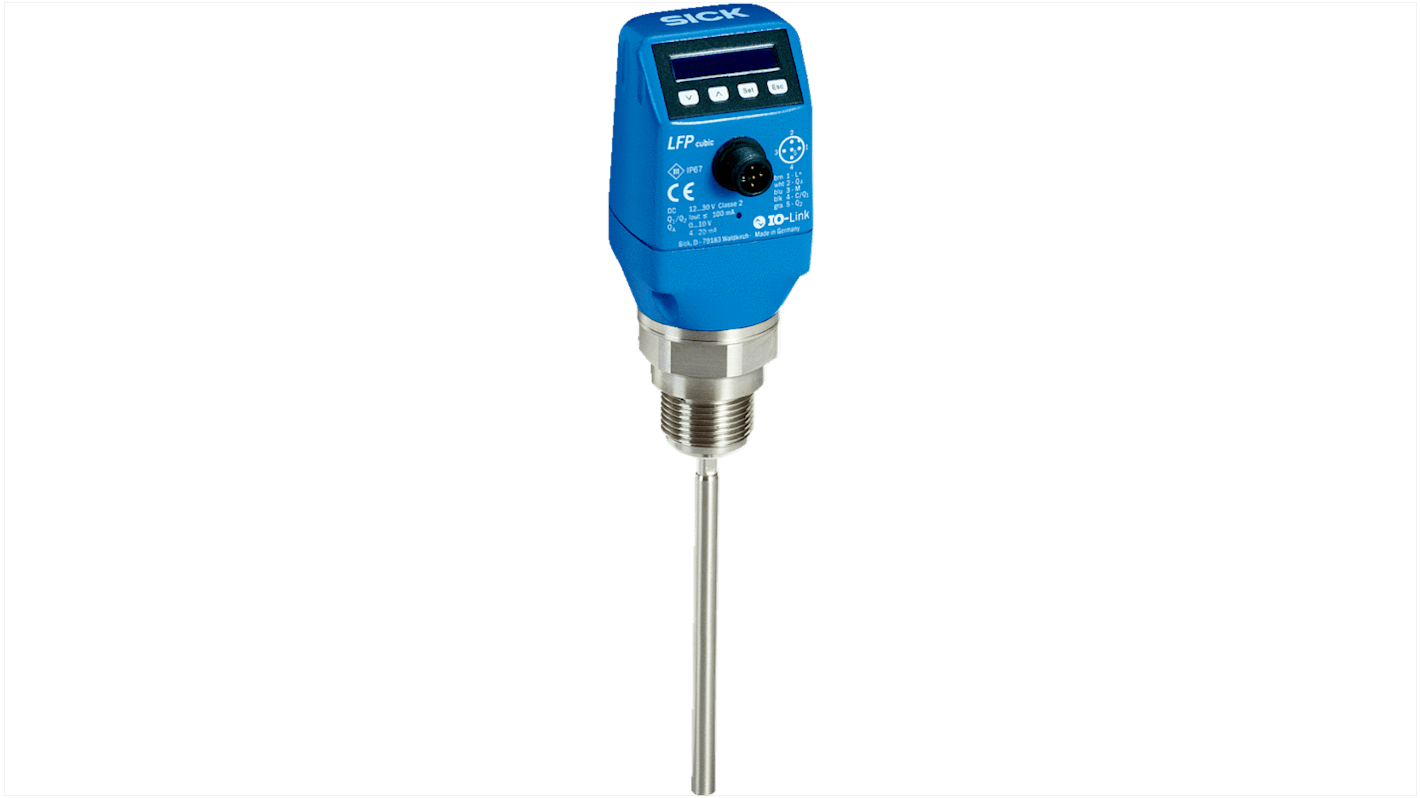SICK LFP Cubic Series Guided Radar Level Radar, G3/4 Thread, Vertical, Plastic PBT Body