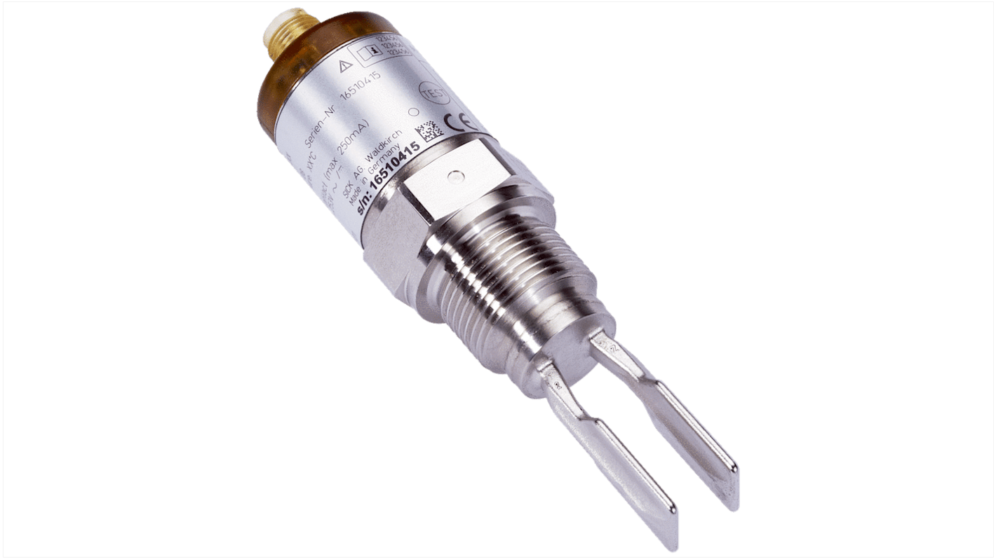 SICK LFV200 Series Vibrating Level Switch Vibrating Level Switch, PNP NO/NC Output, G1 Thread, Vertical/Horizontal,