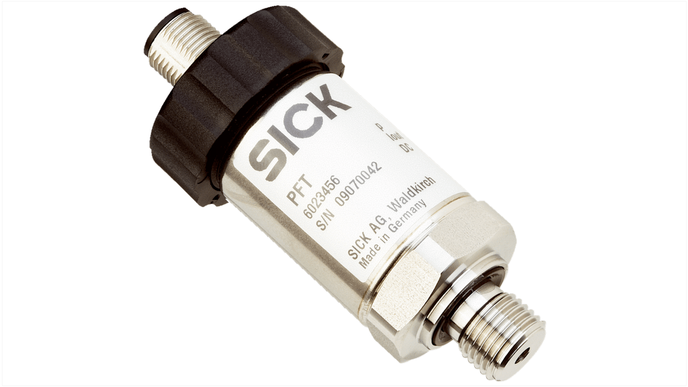 SICK PFT Series Pressure Sensor, 0bar Min, 0.25bar Max, Current Output, Relative Reading