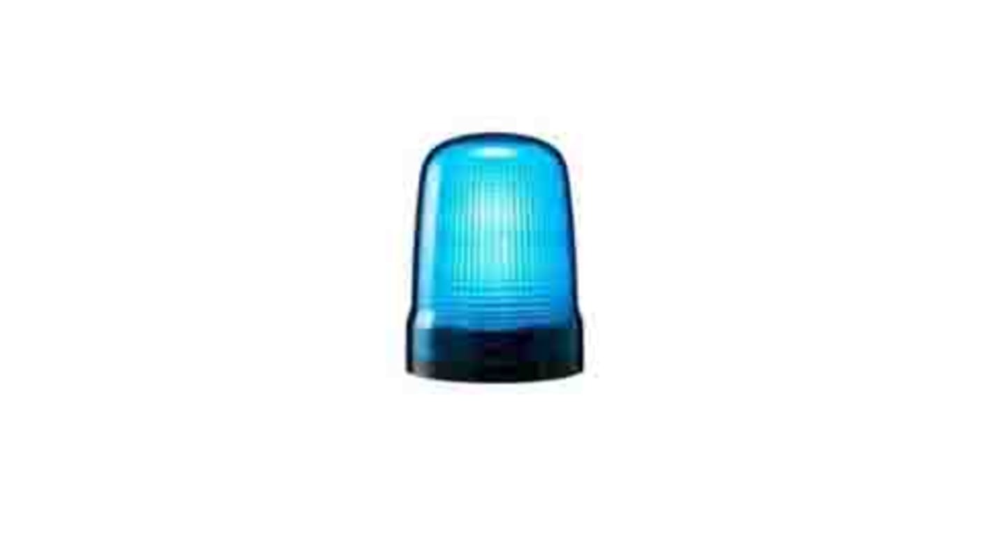 Patlite SL Series Blue Flashing Beacon, 12→24 VDC, Base Mount, LED Bulb, IP66