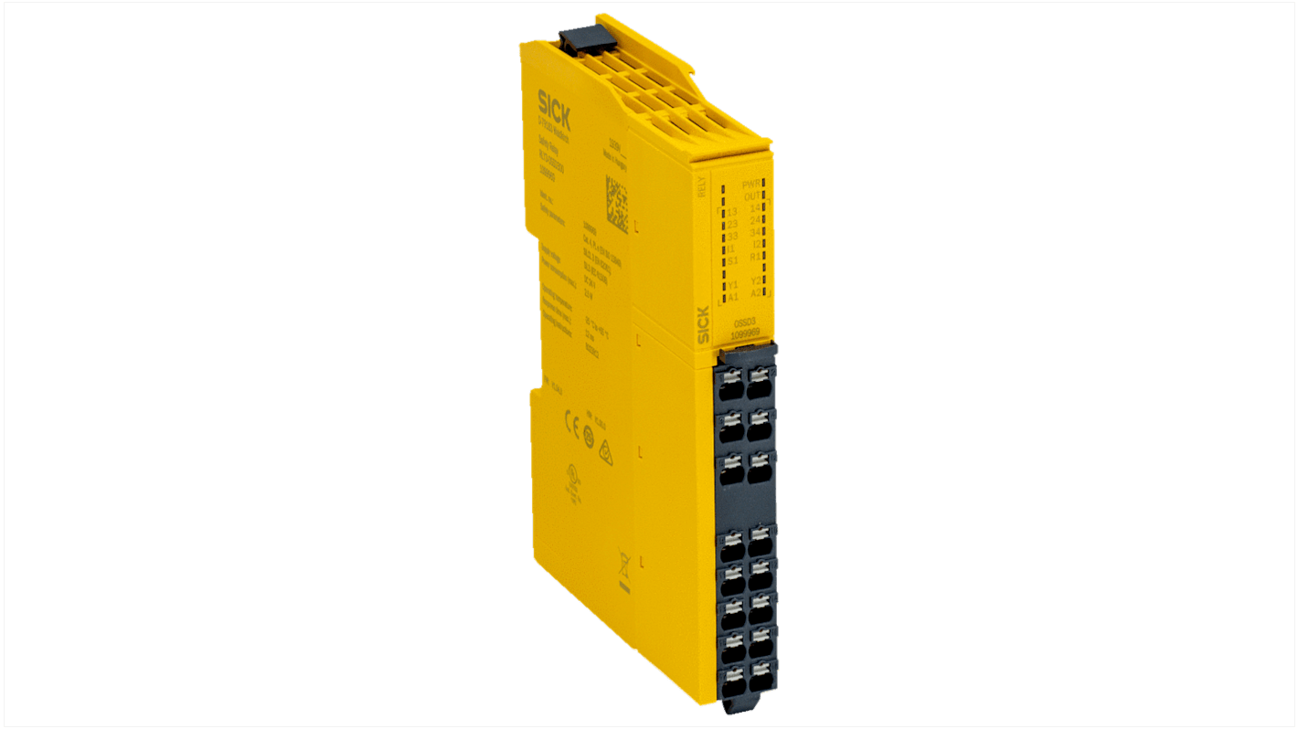 Sick Dual-Channel Safety Switch Safety Relay, 16.8 → 30V, 3 Safety Contacts