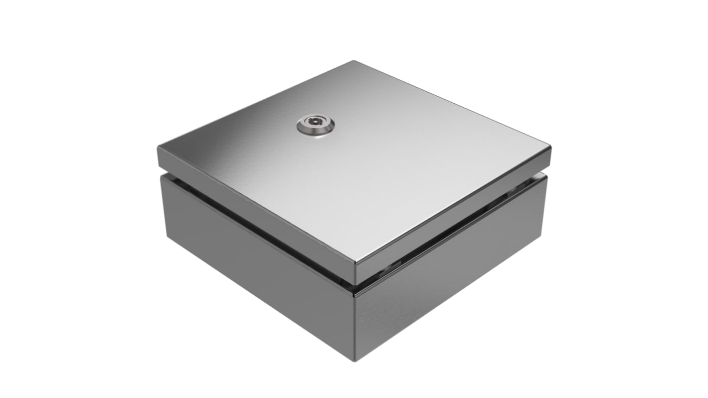 RS PRO 304 Stainless Steel Wall Box, IP66, 200 mm x 200 mm