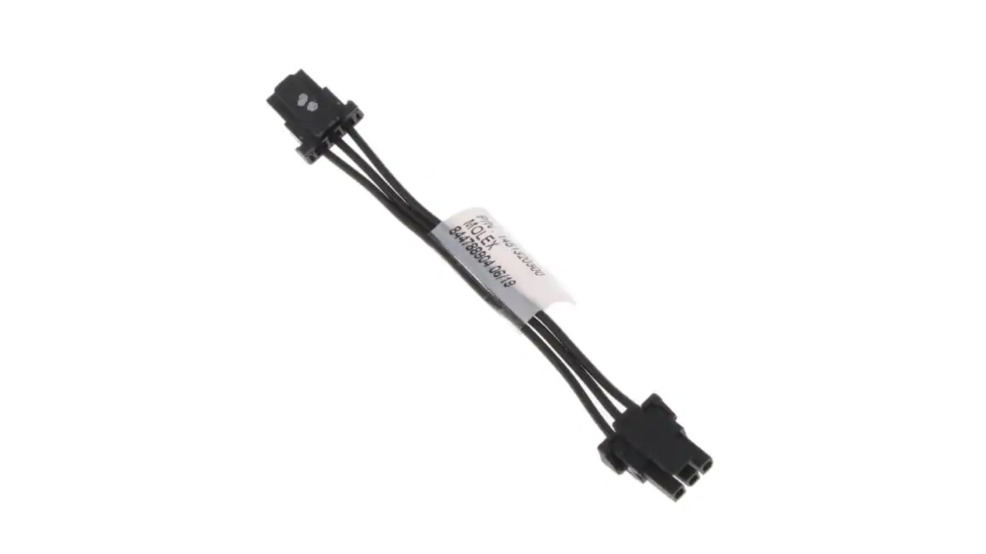 Molex 3 Way Female Micro-Fit TPA to 3 Way Female Micro-Fit TPA Wire to Board Cable, 75mm