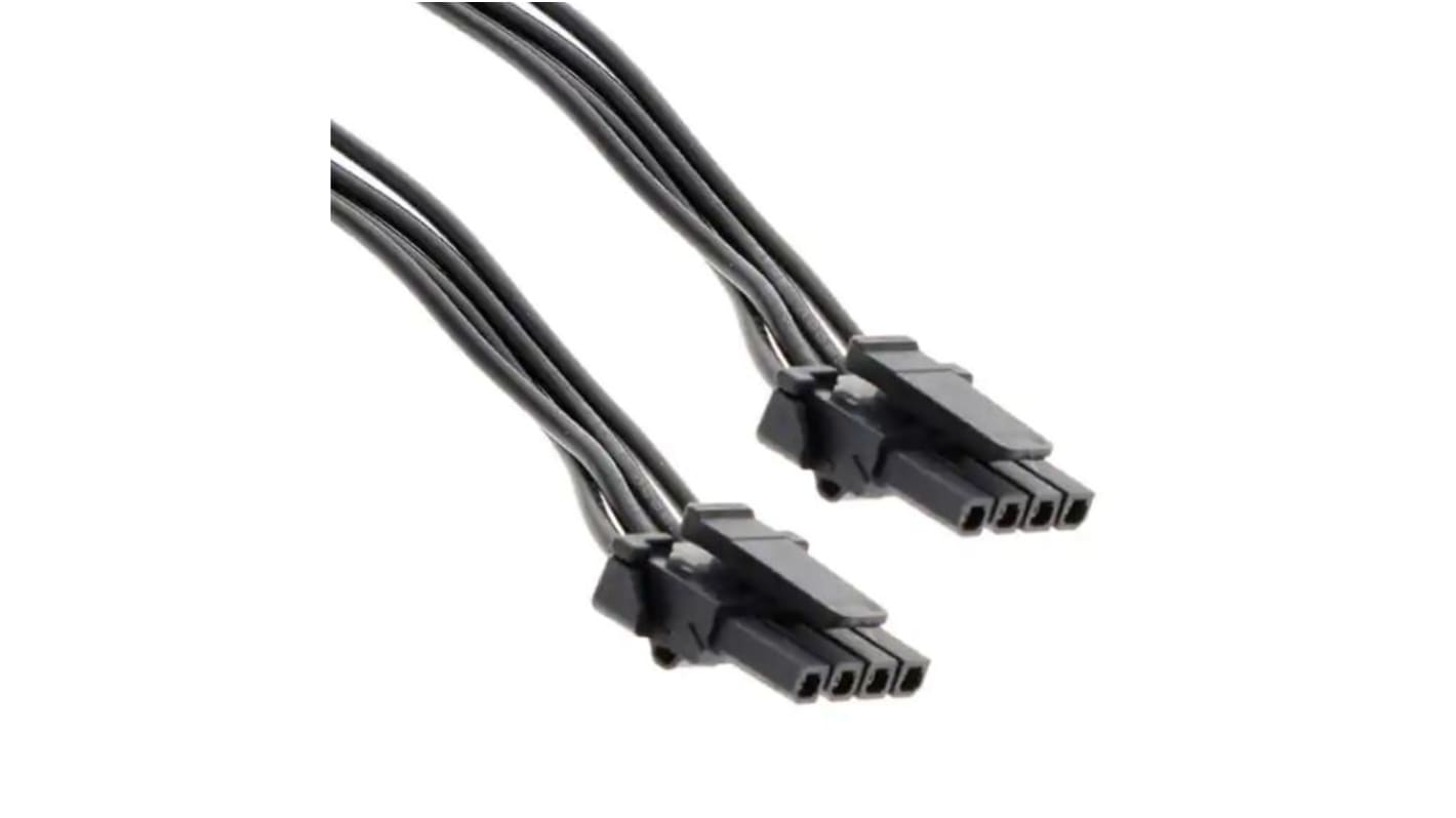 Molex 4 Way Female Micro-Fit TPA to 4 Way Female Micro-Fit TPA Wire to Board Cable, 1m