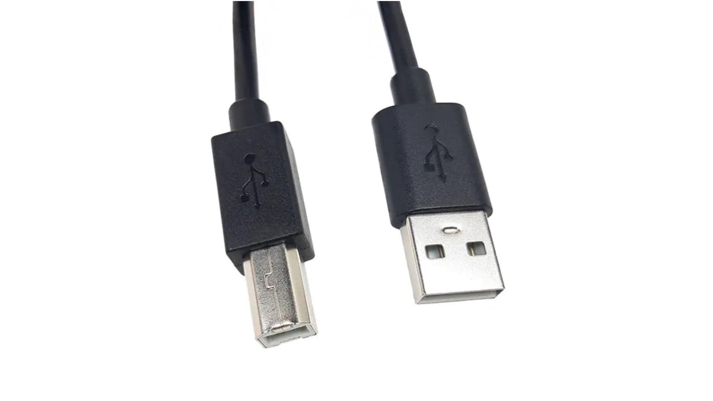 Molex USB-Kabel, USBA / USB B, 2m USB 2.0 Schwarz