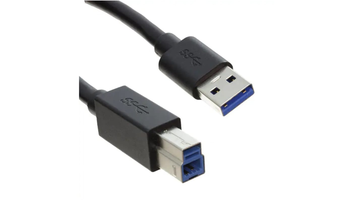 Molex USB 3.0 Cable, Male USB A to Male USB B Cable, 1.5m