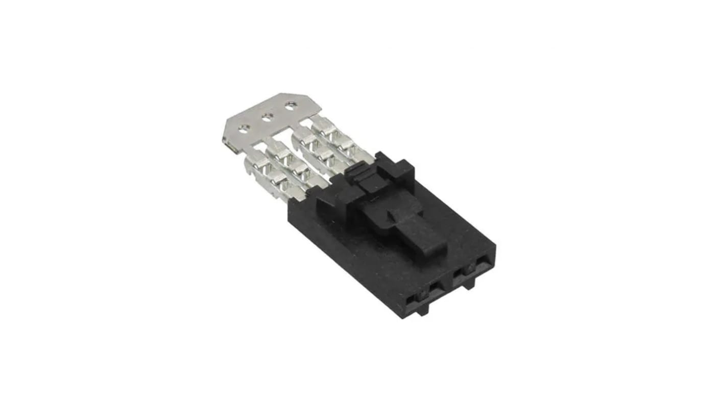 Molex, 70400 Female Crimp Connector Housing, 2.54mm Pitch, 4 Way, 1 Row