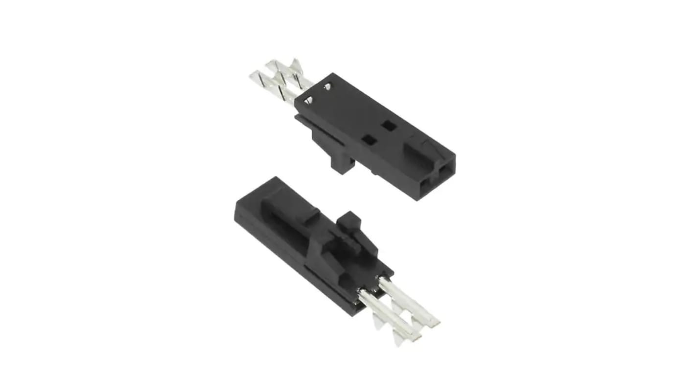 Molex FPC连接器, 母座, 2p, 2.54mm间距, PCB安装, 垂直, 70430系列