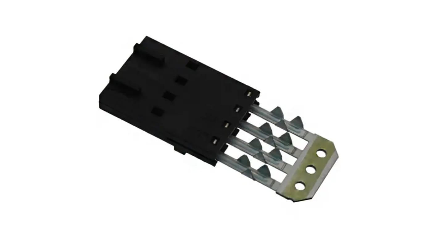 Molex FPC连接器, 母座, 4p, 2.54mm间距, PCB安装, 垂直, 70430系列