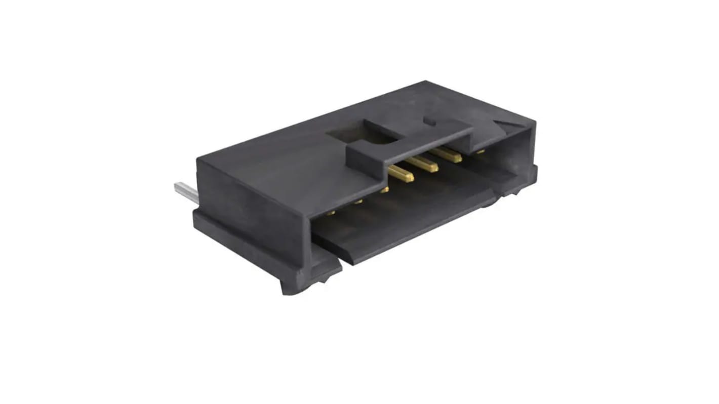 Molex SL Series Right Angle Surface Mount PCB Header, 8 Contact(s), 2.54mm Pitch, 1 Row(s)
