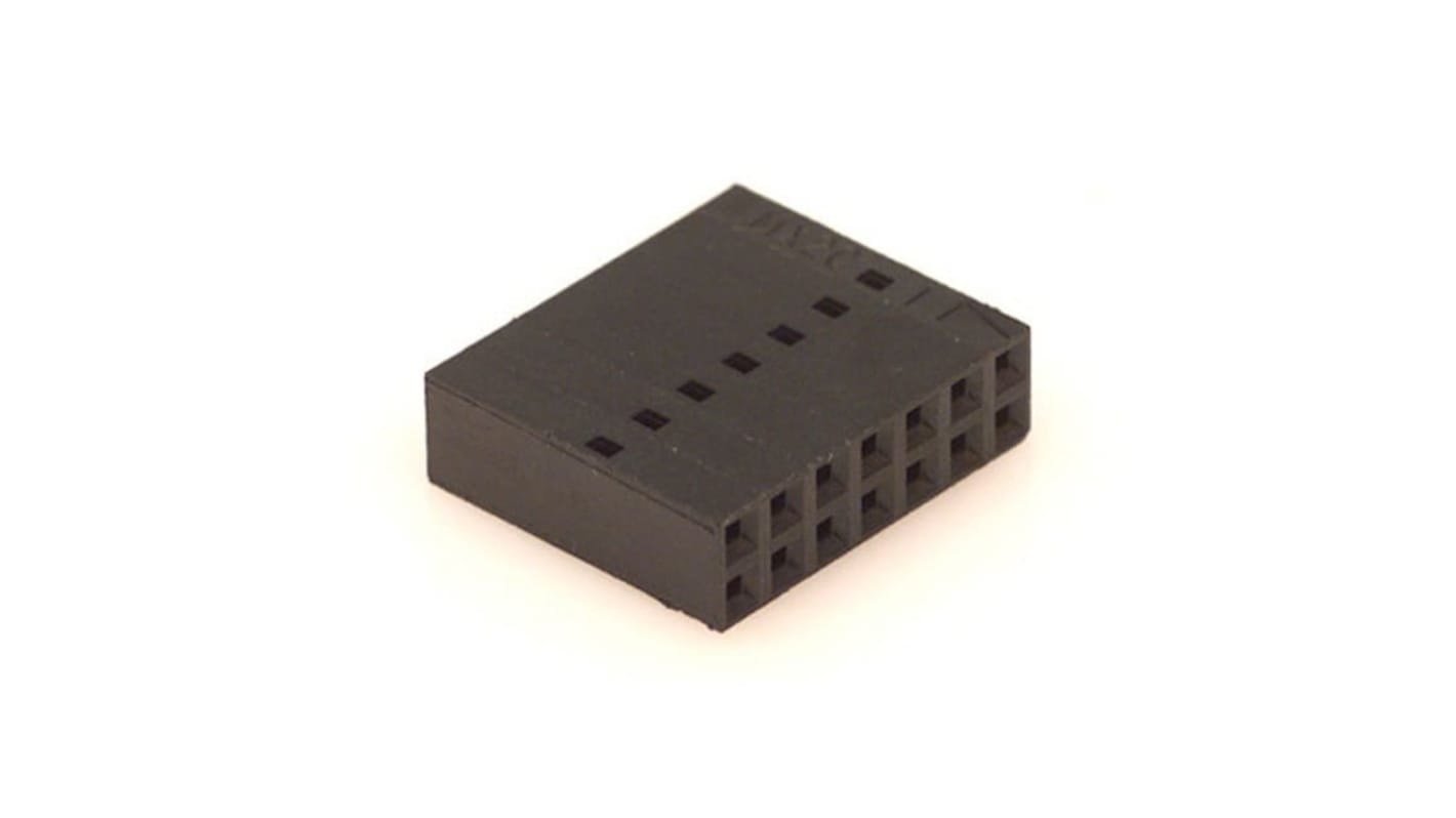 Molex, 70450 Female Crimp Connector Housing, 2.54mm Pitch, 14 Way, 2 Row