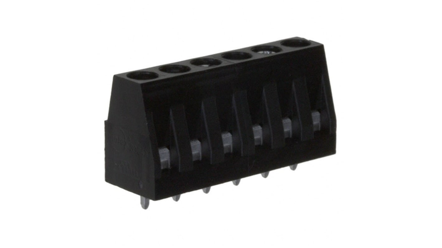 Molex 39544 Series PCB Terminal Block, 6-Contact, 5.08mm Pitch, Vertical Mount, 1-Row