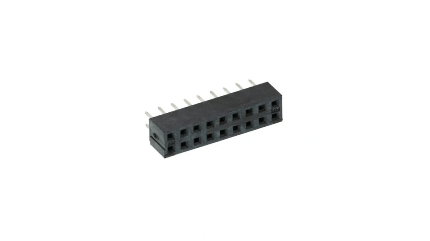 Molex 79107 Series Vertical Through Hole Mount PCB Connector, 18-Contact, 2-Row, 2mm Pitch, Solder Termination