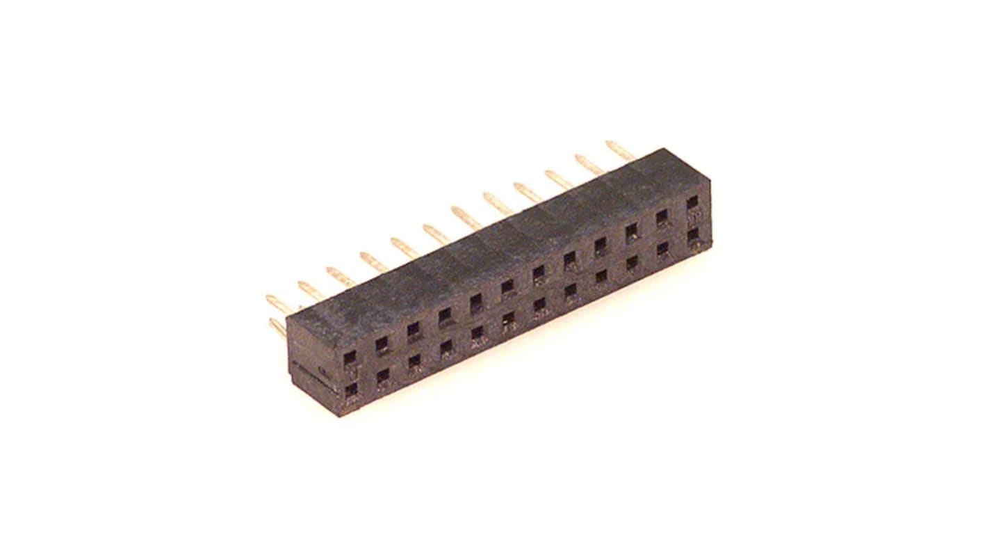 Molex 79107 Series Vertical Through Hole Mount PCB Connector, 24-Contact, 2-Row, 2mm Pitch, Solder Termination