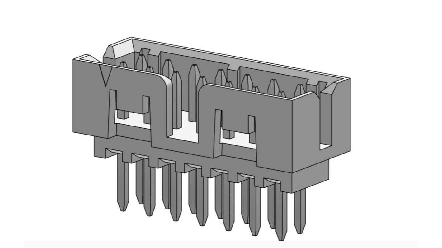 Molex Milli-Grid Series PCB Header, 14 Contact(s), 2.0mm Pitch, 2 Row(s), Shrouded