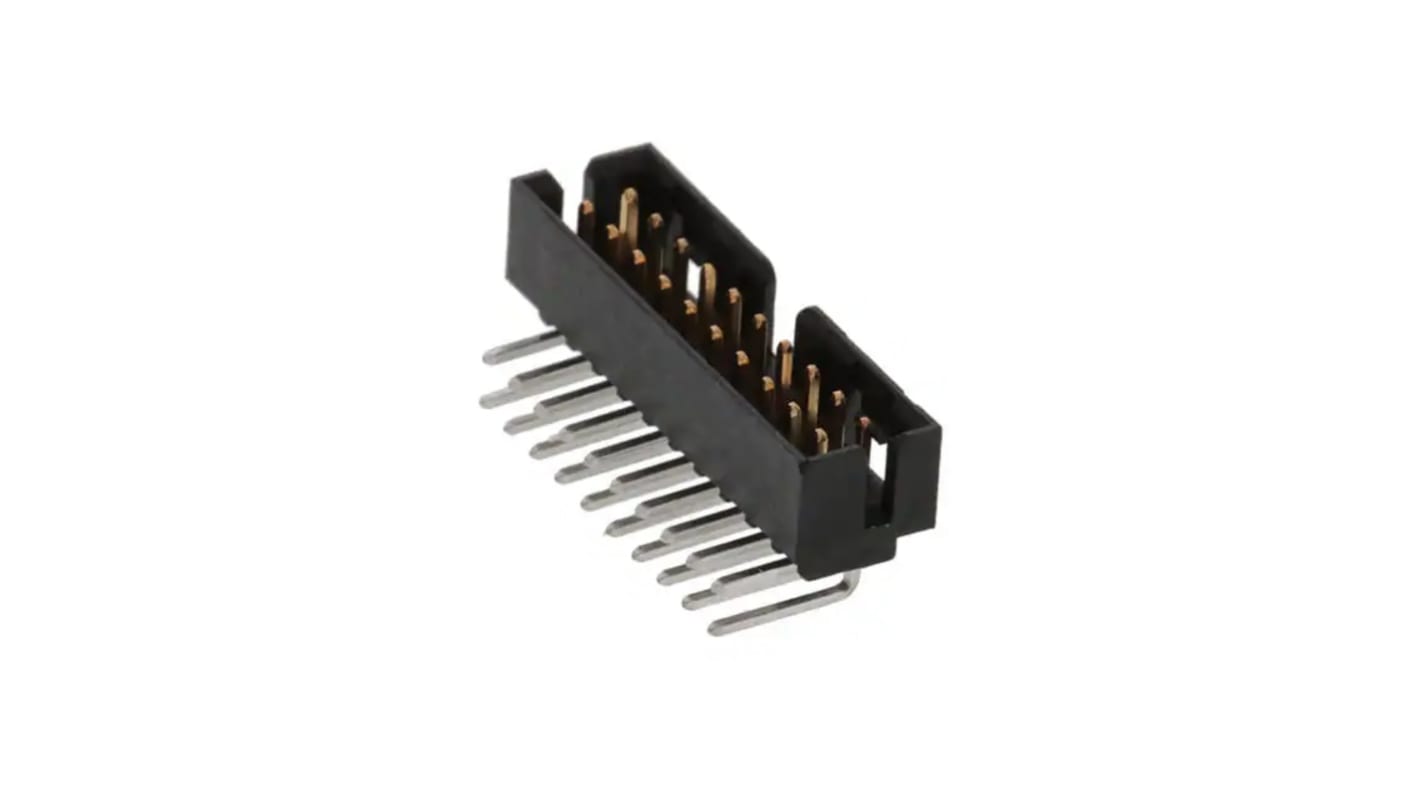 Molex ライトアングル 基板接続用ピンヘッダ 20極 2.0mm 2列