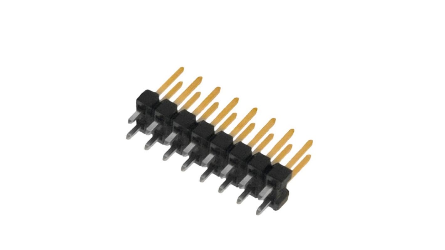 Connettore maschio Molex, 20 vie, 2 file, passo 2.54mm