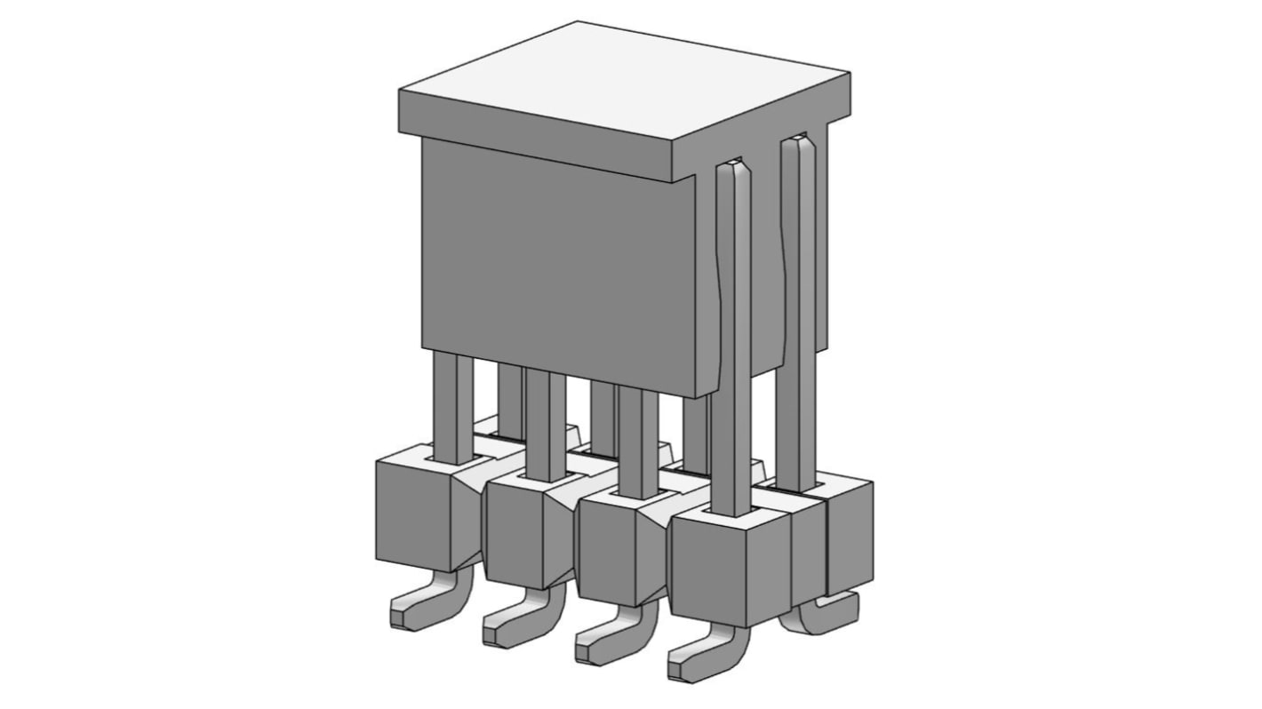 Embase à broches Molex, C-Grid, 8 pôles , 2.54mm, 2 rangées , Verticale