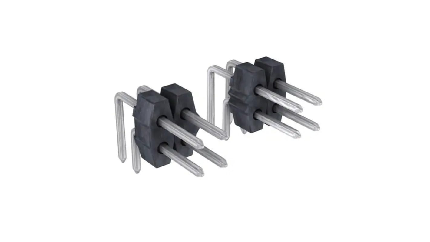 Regleta de pines Ángulo de 90° Molex serie C-Grid III de 10 vías, 2 filas, paso 2.54mm, Montaje en orificio pasante