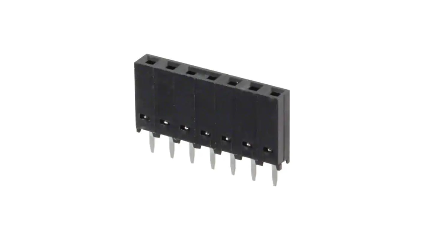 Molex 90147 Series Vertical Through Hole Mount PCB Connector, 7-Contact, 1-Row, 2.54mm Pitch, Solder Termination