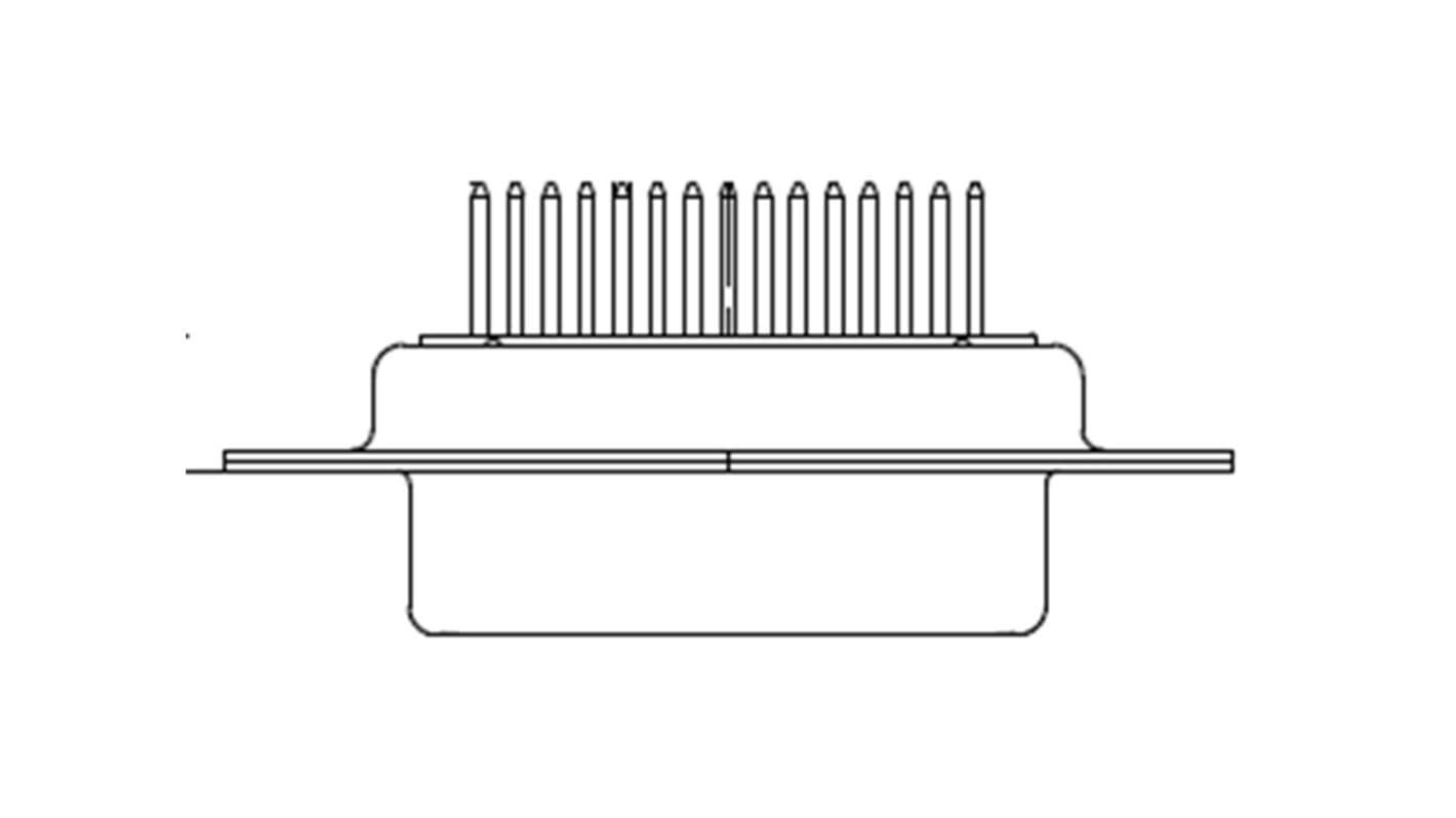 FCT from Molex 173109 9 Way D-sub Connector Socket, 2.84mm Pitch