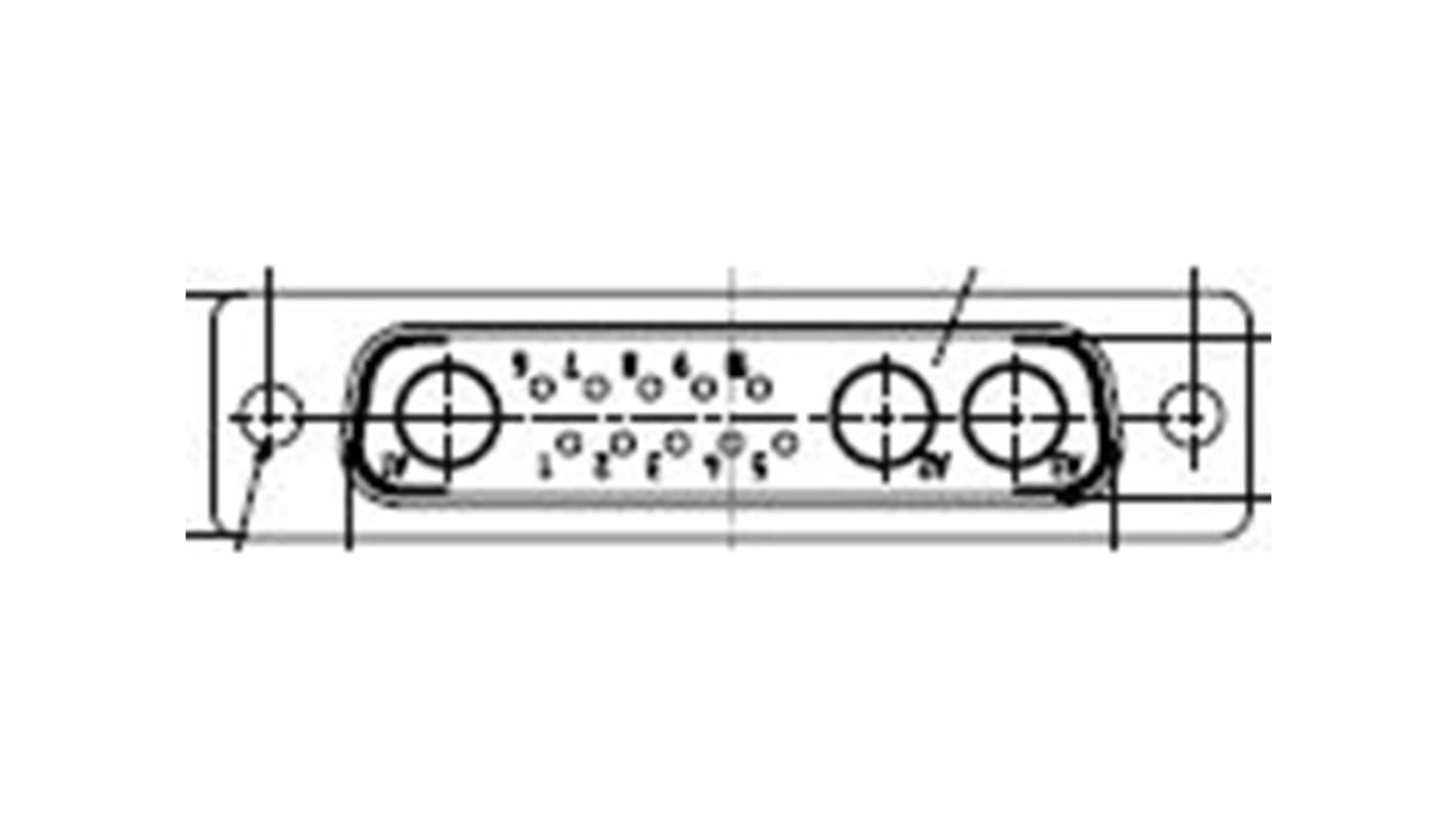 Molex 172704 Sub-D Steckverbinder Stecker , 10-polig / Raster 2.84mm, Tafelmontage