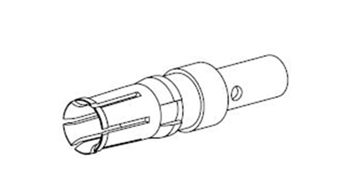 FCT from Molex, 172704 Series, Female Crimp D-sub Connector Contact, Gold over Nickel, 14 → 12 AWG