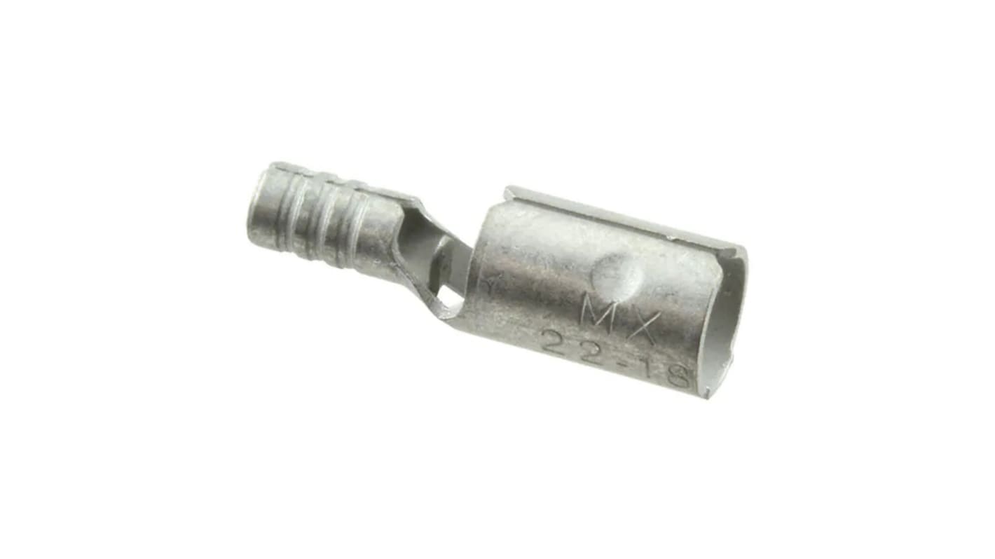 Molex, 19037 Uninsulated Crimp Bullet Connector, 22AWG to 18AWG Female