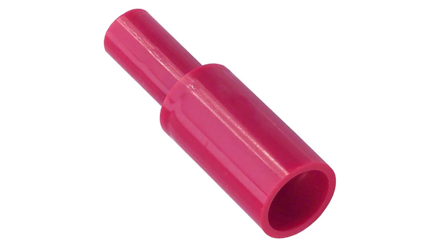 Molex, 19038 Insulated Female Crimp Bullet Connector, 22AWG to 18AWG, 3.96mm Bullet diameter, Red