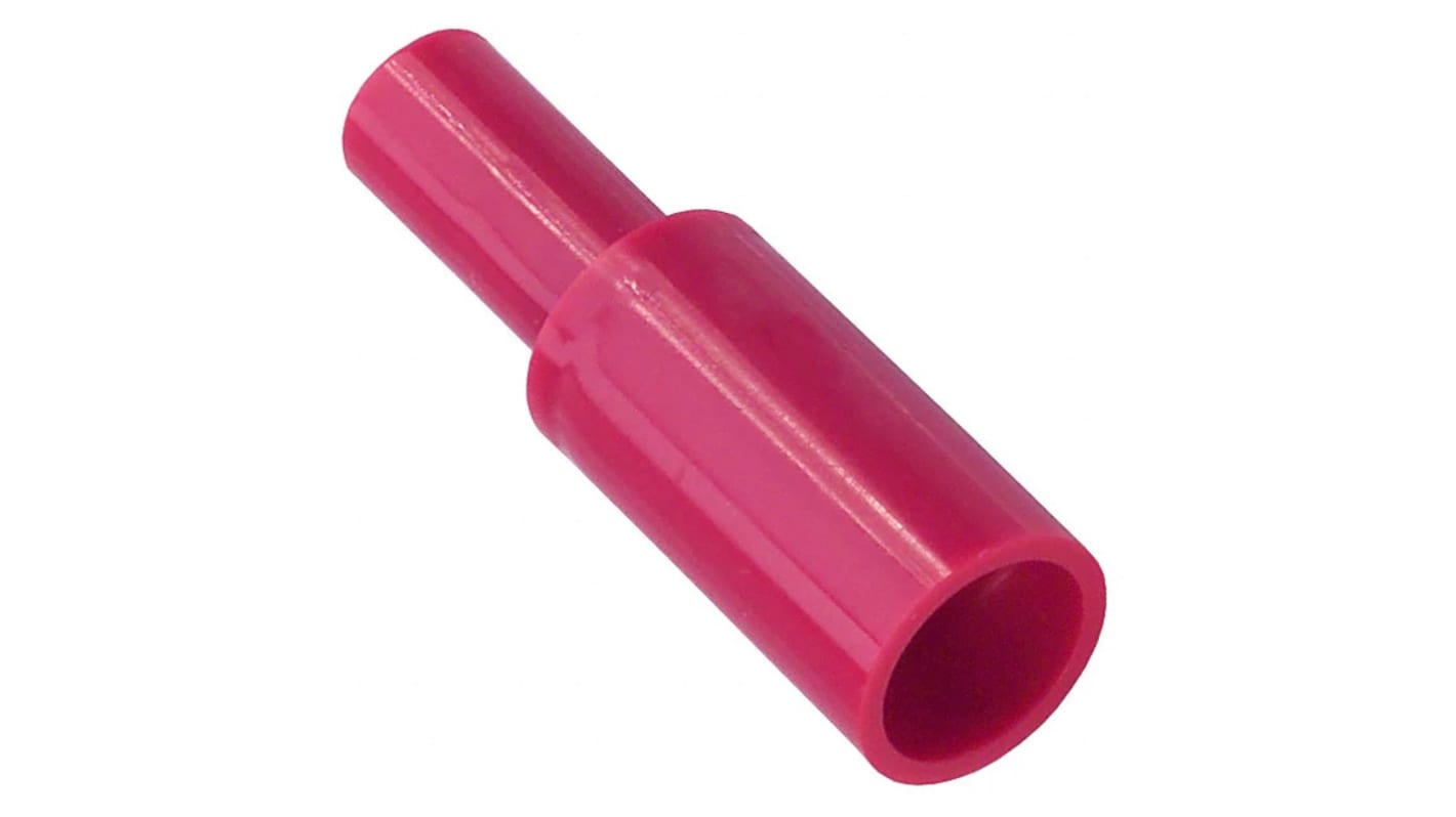 Molex, 19038 Insulated, Red Crimp Bullet Connector, 22AWG to 18AWG, 3.96mm Bullet diameter Female