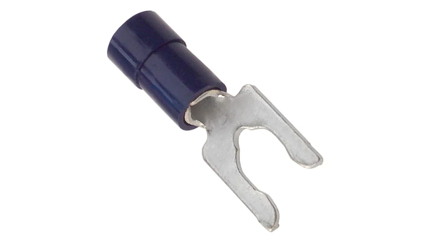 Molex, 19099 Insulated Crimp Spade Connector, 16AWG to 14AWG PVC, Blue