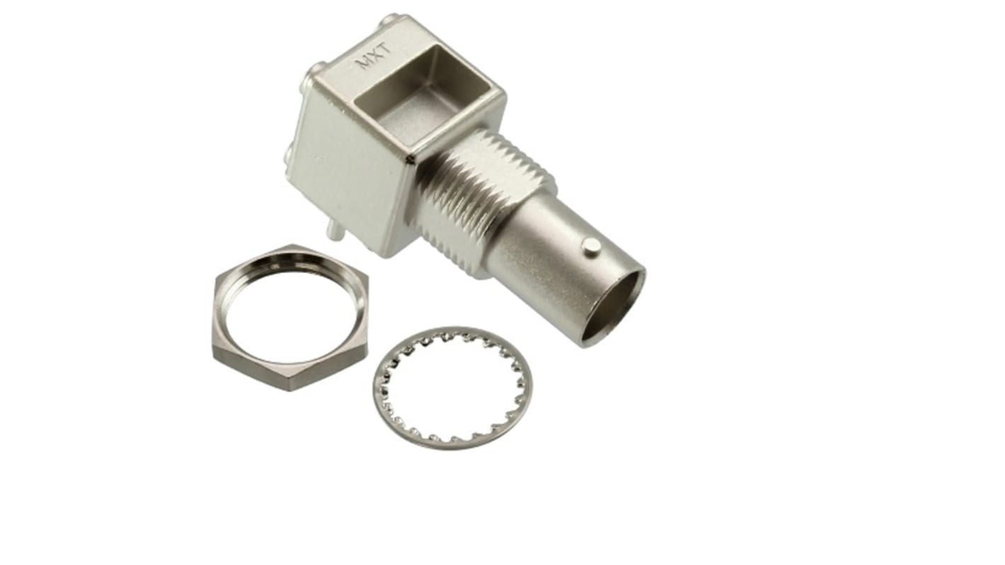 Molex 73403 Series, Jack Through Hole BNC Connector, 75Ω, Through Hole Termination, Right Angle Body