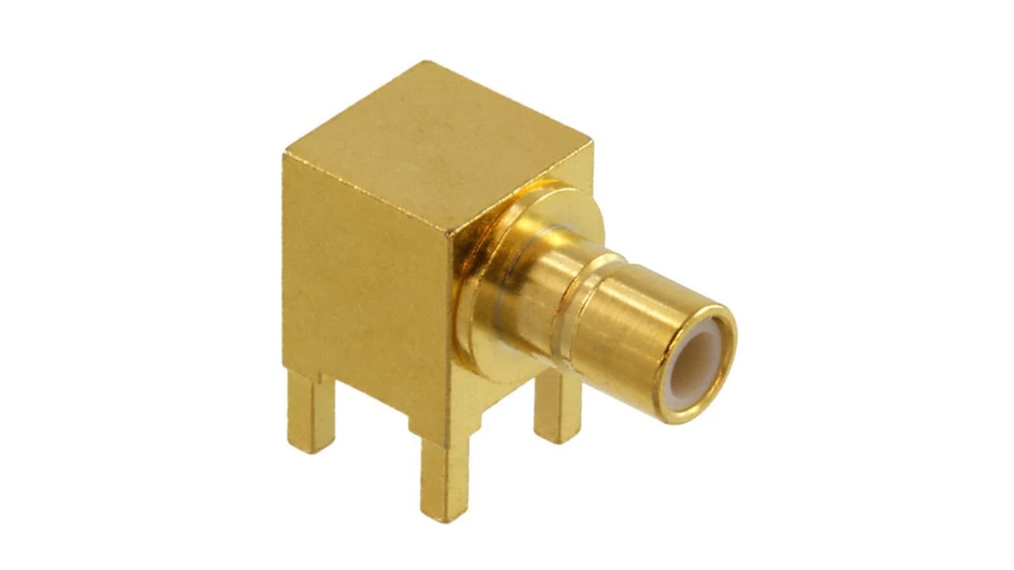 Molex 73404 Series, Jack Through Hole SMB Connector, 75Ω, Through Hole Termination, Right Angle Body