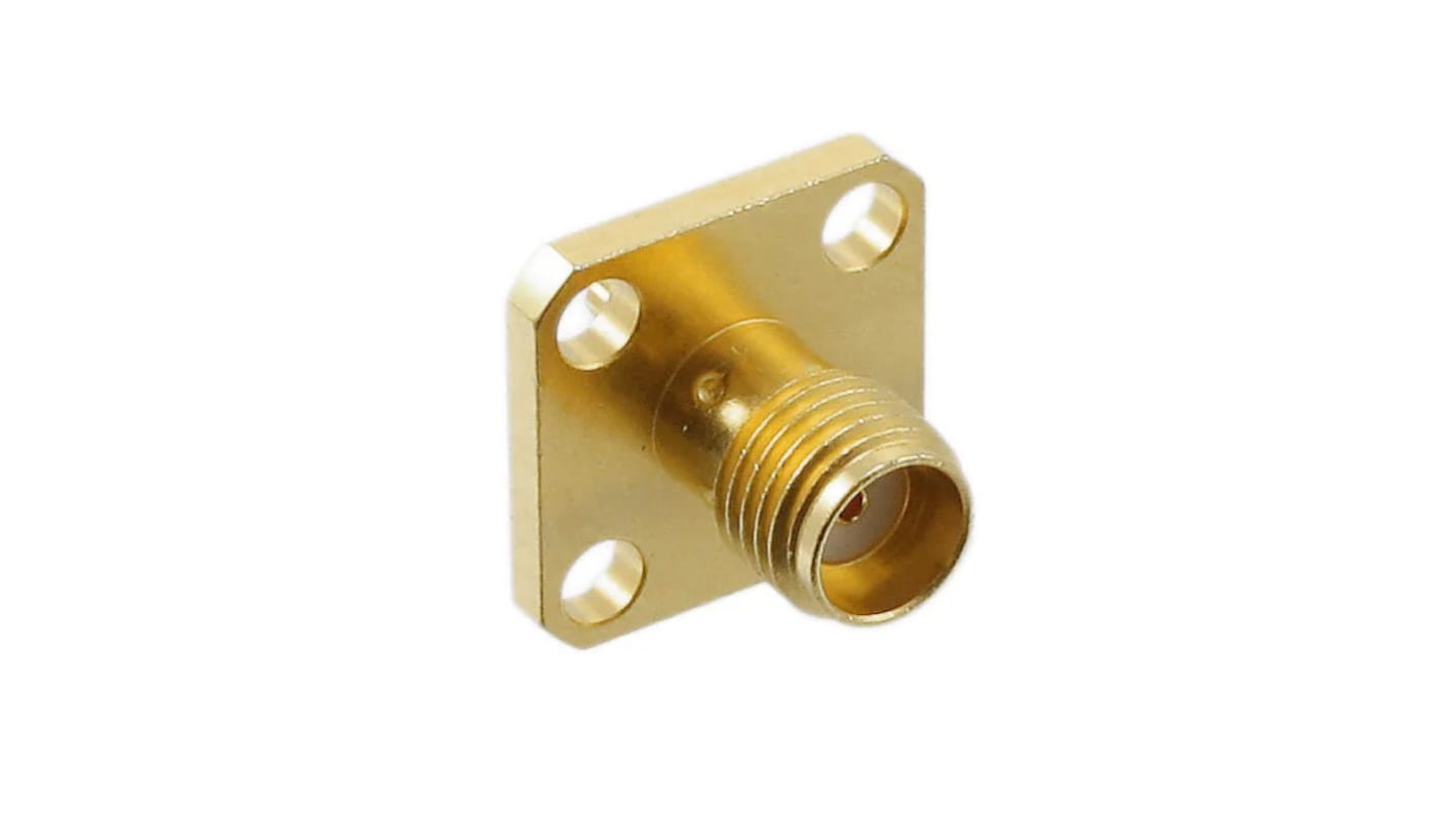 Molex 73391 Series, jack Panel Mount SMA Connector, 50Ω, Through Hole Termination, Straight Body