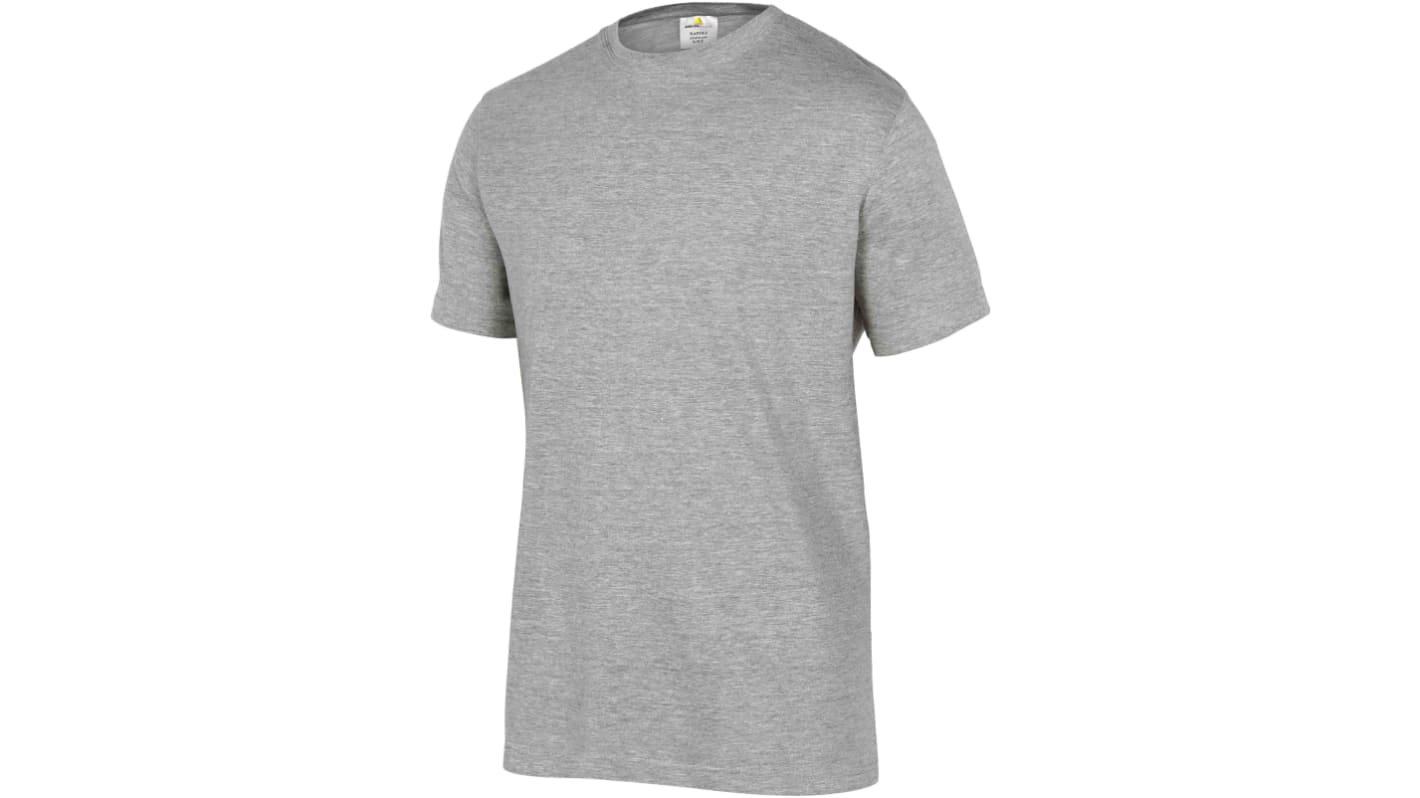 Delta Plus Grey Cotton Short Sleeve T-Shirt, UK- 42, EUR- XL