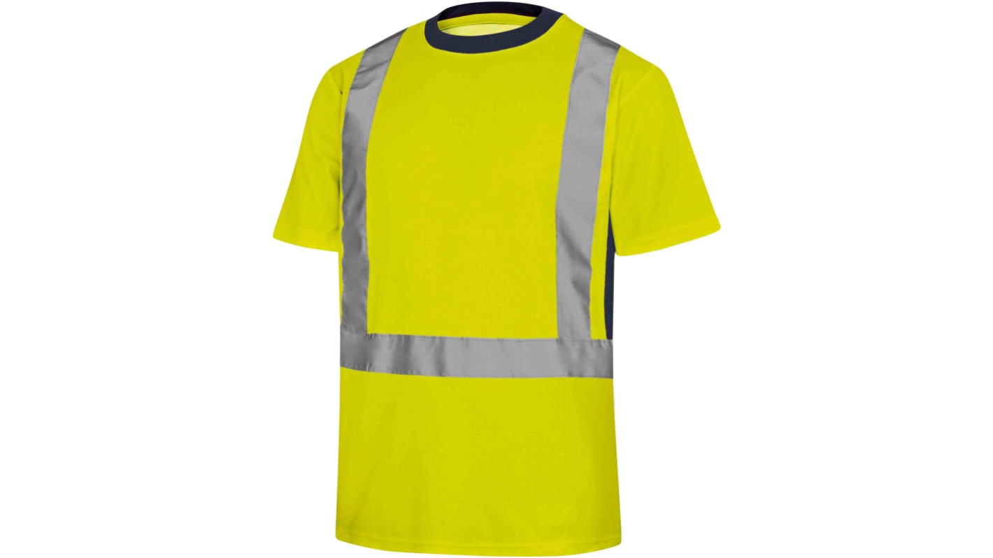 T-Shirt haute visibilité manches courtes Delta Plus, Jaune fluorescent, taille XL, Unisexe