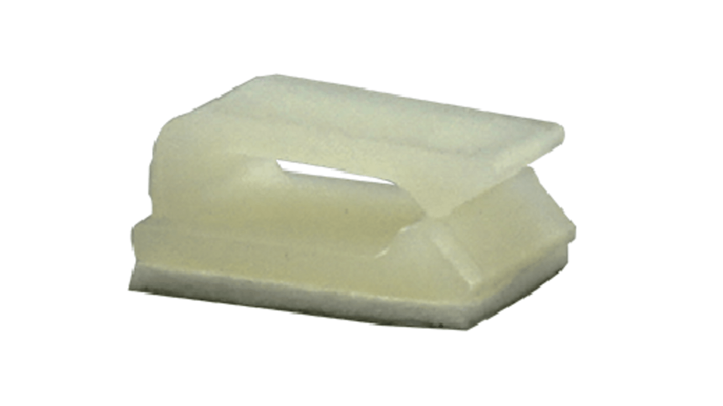 RS PRO Natural Nylon Cable Clip, 2.8mm Max. Bundle