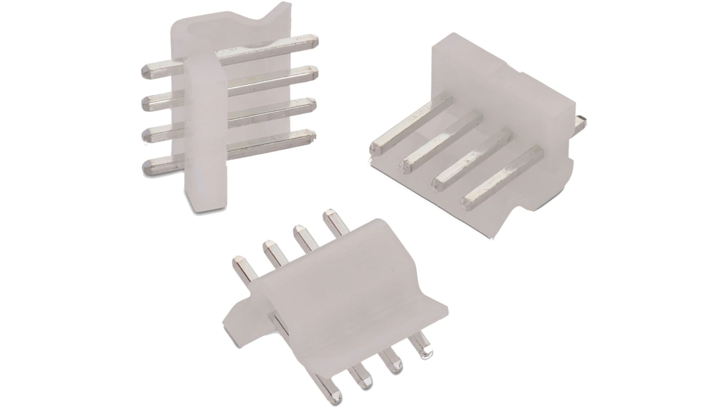 Conector macho para PCB Wurth Elektronik serie WR-WTB de 2 vías, 1 fila, paso 3.96mm