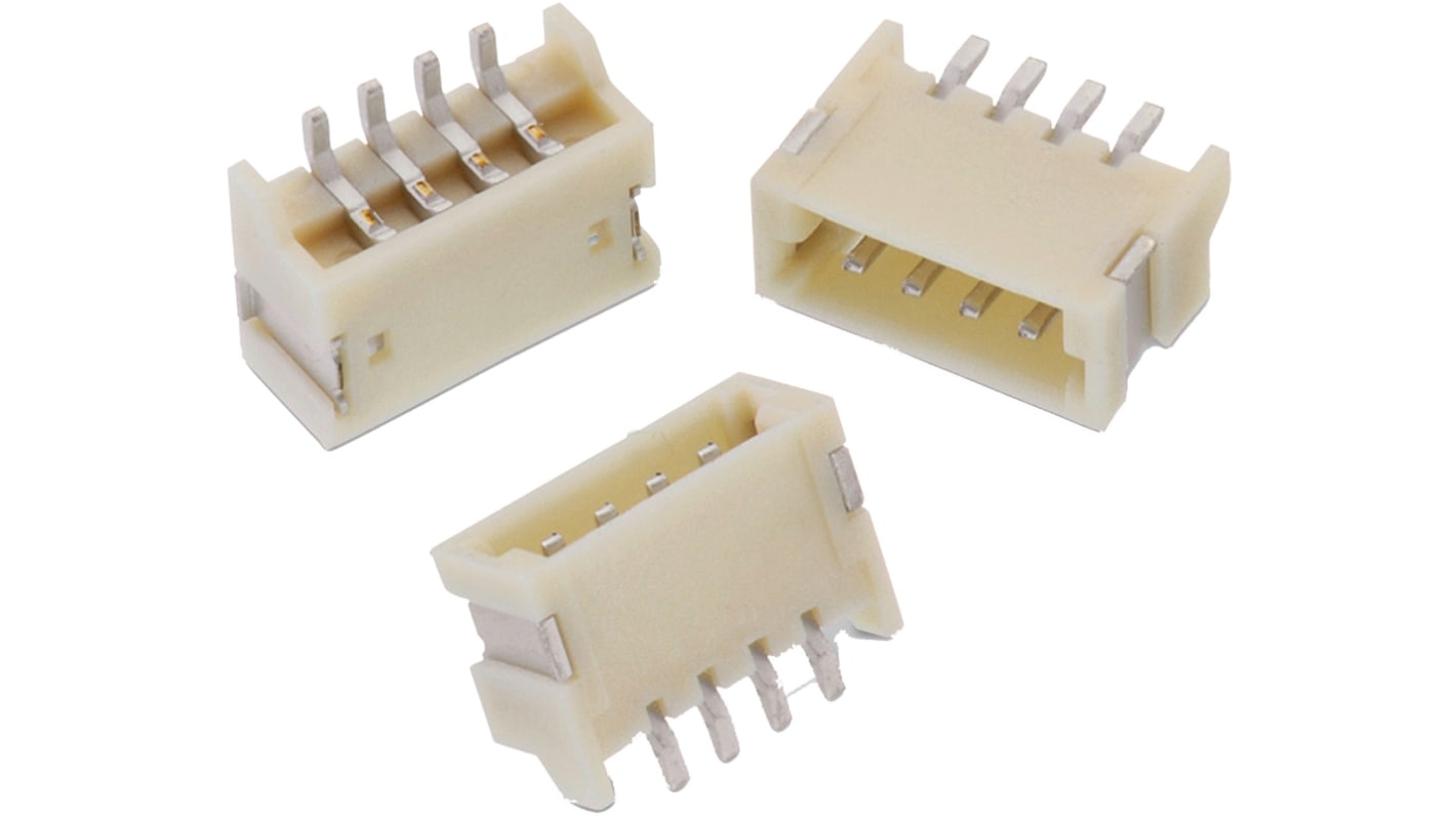 Conector macho para PCB Ángulo de 90° Wurth Elektronik serie WR-WTB de 6 vías, 1 fila, paso 1.5mm